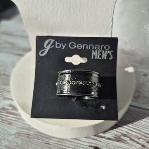 Men's Size 9.5 Gunmetal Gray Statement Fashion Ring